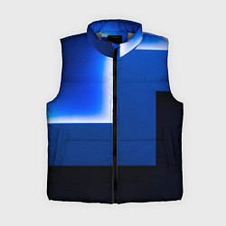 Женский жилет Абстрактные геометрические фигуры - Cиний, цвет: 3D-светло-серый