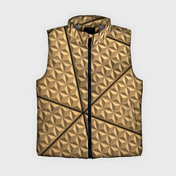 Женский жилет Абстрактное металлическое покрытие - Золотой