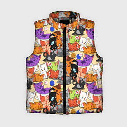 Женский жилет Котики-такие котики, цвет: 3D-светло-серый