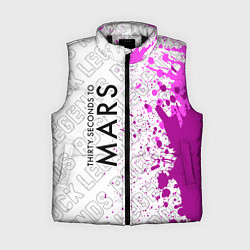 Женский жилет Thirty Seconds to Mars rock legends, цвет: 3D-черный