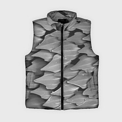 Женский жилет Кожа акулы - броня, цвет: 3D-светло-серый