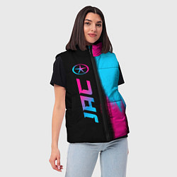 Женский жилет JAC - neon gradient: по-вертикали, цвет: 3D-черный — фото 2