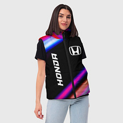 Женский жилет Honda speed lights, цвет: 3D-черный — фото 2