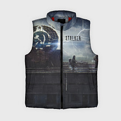 Женский жилет STALKER Герб СССР В Припяти, цвет: 3D-красный