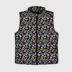 Женский жилет Любовь буквы паттерн, цвет: 3D-черный