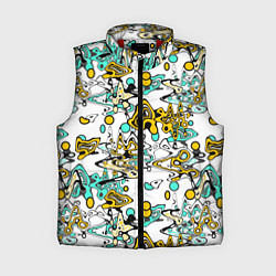 Женский жилет Abstract pattern waves and streaks, цвет: 3D-красный