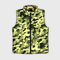 Женский жилет Камуфляж Зеленые листья