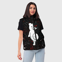 Женский жилет Monokuma paint, цвет: 3D-красный — фото 2