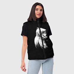 Женский жилет What mask?, цвет: 3D-красный — фото 2