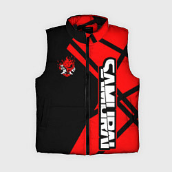 Женский жилет Cyberpunk 2077 - Надпись Samurai, цвет: 3D-черный