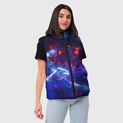 Женский жилет Абстрактное космическое пространство, цвет: 3D-черный — фото 2