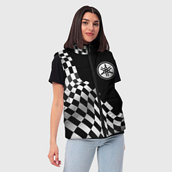 Женский жилет Yamaha racing flag, цвет: 3D-черный — фото 2