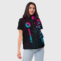 Женский жилет Yamaha - neon gradient: по-вертикали, цвет: 3D-черный — фото 2