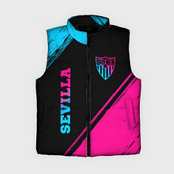 Женский жилет Sevilla - neon gradient: надпись, символ, цвет: 3D-черный