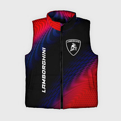 Женский жилет Lamborghini красный карбон