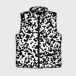 Женский жилет Камуфляж Cowskin мелкий, цвет: 3D-черный