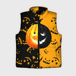 Женский жилет Тыква на Хэллоуин