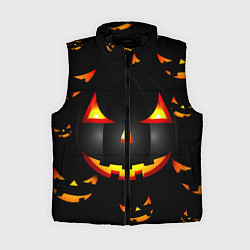 Женский жилет Забавная рожица, цвет: 3D-черный