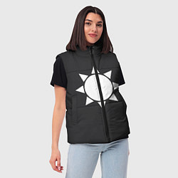 Женский жилет Белое солнце узор, цвет: 3D-светло-серый — фото 2