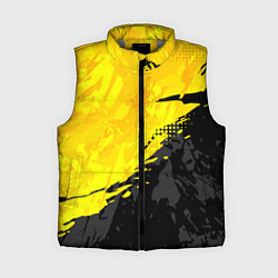 Женский жилет Black and yellow, цвет: 3D-светло-серый