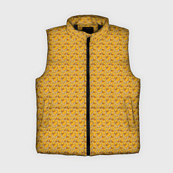 Женский жилет Паттерн с утятами, цвет: 3D-черный