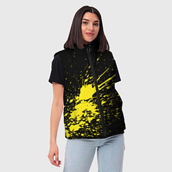 Женский жилет Желтые брызги, цвет: 3D-светло-серый — фото 2