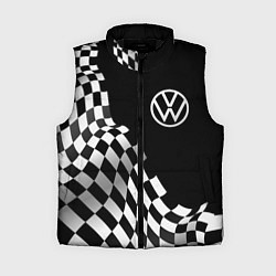 Женский жилет Volkswagen racing flag, цвет: 3D-черный
