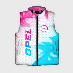 Женский жилет Opel neon gradient style: надпись, символ
