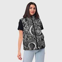 Женский жилет Поверхность луны, цвет: 3D-красный — фото 2