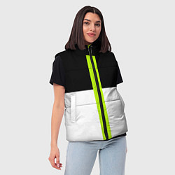 Женский жилет Геометрия Инь-Янь, цвет: 3D-светло-серый — фото 2