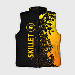 Женский жилет Skillet - gold gradient: по-вертикали, цвет: 3D-черный