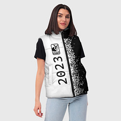 Женский жилет НГ Кролик в рамочке: по-вертикали, цвет: 3D-черный — фото 2