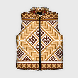 Женский жилет Индейский пиксельный орнамент