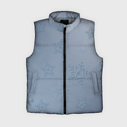 Женский жилет Серый снег, цвет: 3D-светло-серый