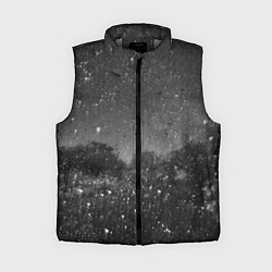 Женский жилет Абстрактная тьма и следы белой краски, цвет: 3D-светло-серый