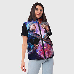 Женский жилет Vergil vs Dante, цвет: 3D-черный — фото 2