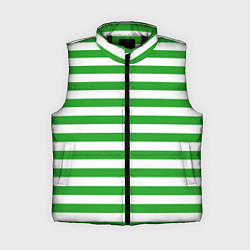 Женский жилет Зеленый полосатый новогодний леденец