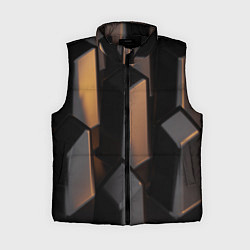 Женский жилет Абстрактные тёмные геометрические блоки