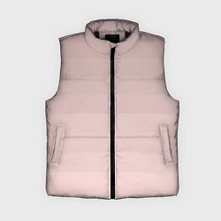 Женский жилет Монохромный полосатый розовато-бежевый, цвет: 3D-черный