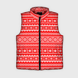 Женский жилет Jacquard pattern, цвет: 3D-красный