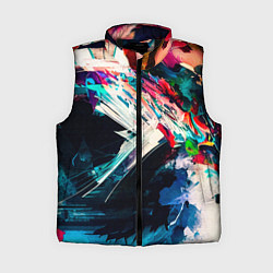 Женский жилет Разноцветные мазки краски