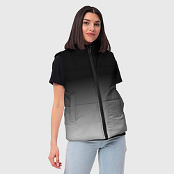 Женский жилет От черного к белому, цвет: 3D-светло-серый — фото 2