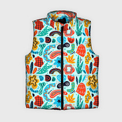 Женский жилет Colorful patterns, цвет: 3D-светло-серый