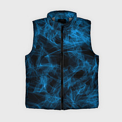 Женский жилет Синий дым текстура, цвет: 3D-светло-серый