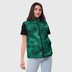 Женский жилет Текстура воздушных частиц, цвет: 3D-светло-серый — фото 2