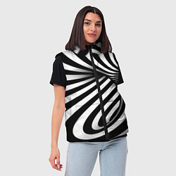 Женский жилет Оптические иллюзии зебра, цвет: 3D-красный — фото 2