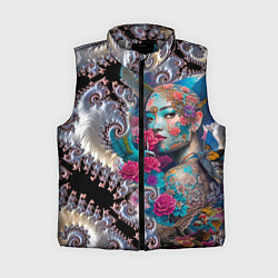 Женский жилет Japanese beauty - irezumi