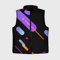 Женский жилет Геометрические фигуры линии, цвет: 3D-красный