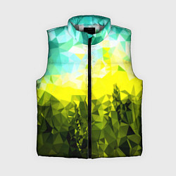 Женский жилет Green abstract colors