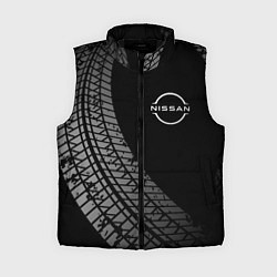Женский жилет Nissan tire tracks, цвет: 3D-черный